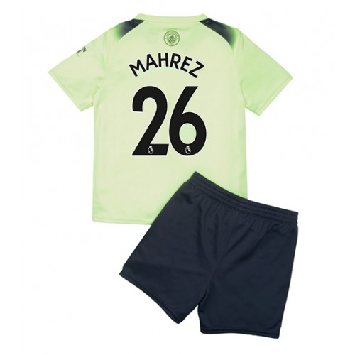 Dres Manchester City Riyad Mahrez #26 Rezervni za djecu 2022-23 Kratak Rukav (+ kratke hlače)